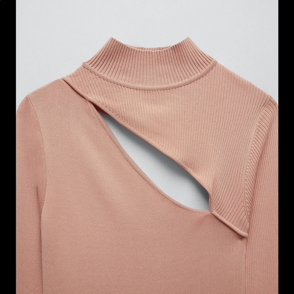 ZARA CUT OUT KNIT DRESS - Picture 9 of 13
